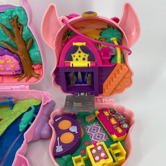 Polly Pocket Lot Koala Adventures Purse and Llama Music Party Compact Toys - Picture 3 of 10